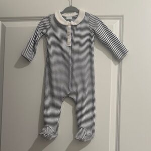 Edgehill Collection Navy & White Striped Footie